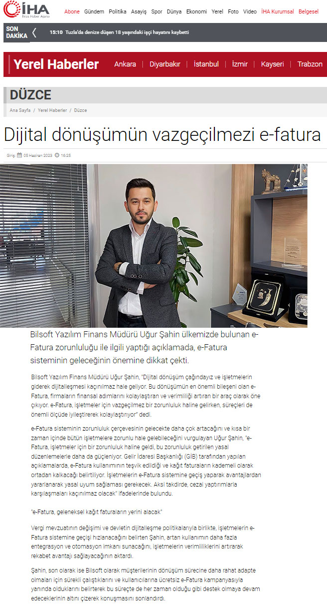 Dijital dönüşümün vazgeçilmezi e-fatura