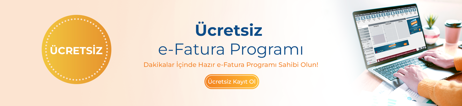 ücretsiz ön muhasebe programının indirilmesini sağlayan görsel