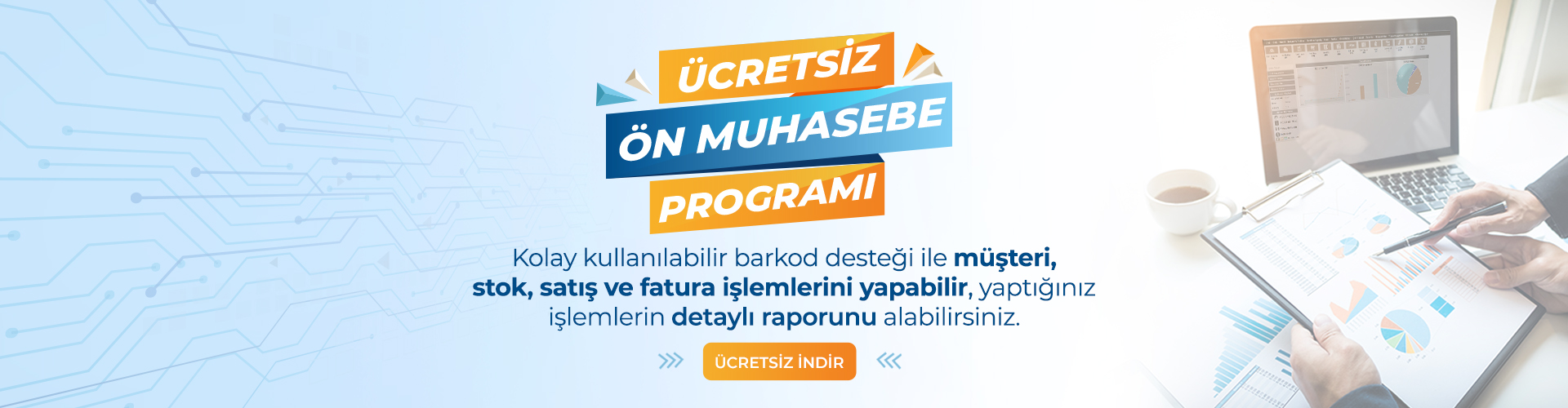 ücretsiz cari takip ön muhasebe programı