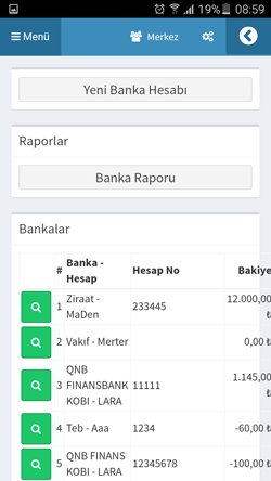 Bilsoft Online Ön Muhasebe Programı Banka