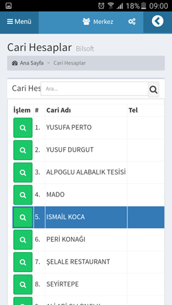 Bilsoft Online Ön Muhasebe Programı Cari Hesaplar