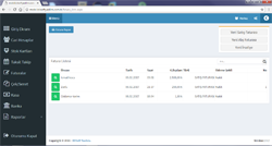 Bilsoft Online Ön Muhasebe Programı Fatura Listesi